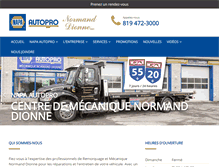 Tablet Screenshot of normanddionne.com